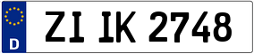 Trailer License Plate